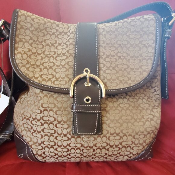 Coach Signature Jacquard F3K-6376 Crossbody - Picture 1 of 11